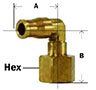 Push In Female Swivel Elbow Diagram